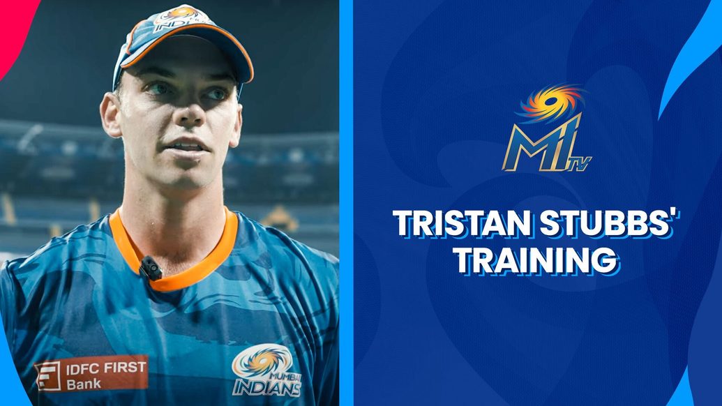 Tristan Stubbs training hard | Mumbai Indians - Mumbai Indians