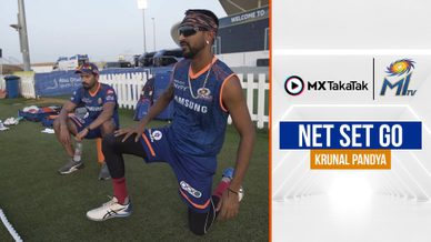 Krunal Pandya's first day of training | क्रुणाल पांड्या के साथ नेट सेट गो | IPL 2021