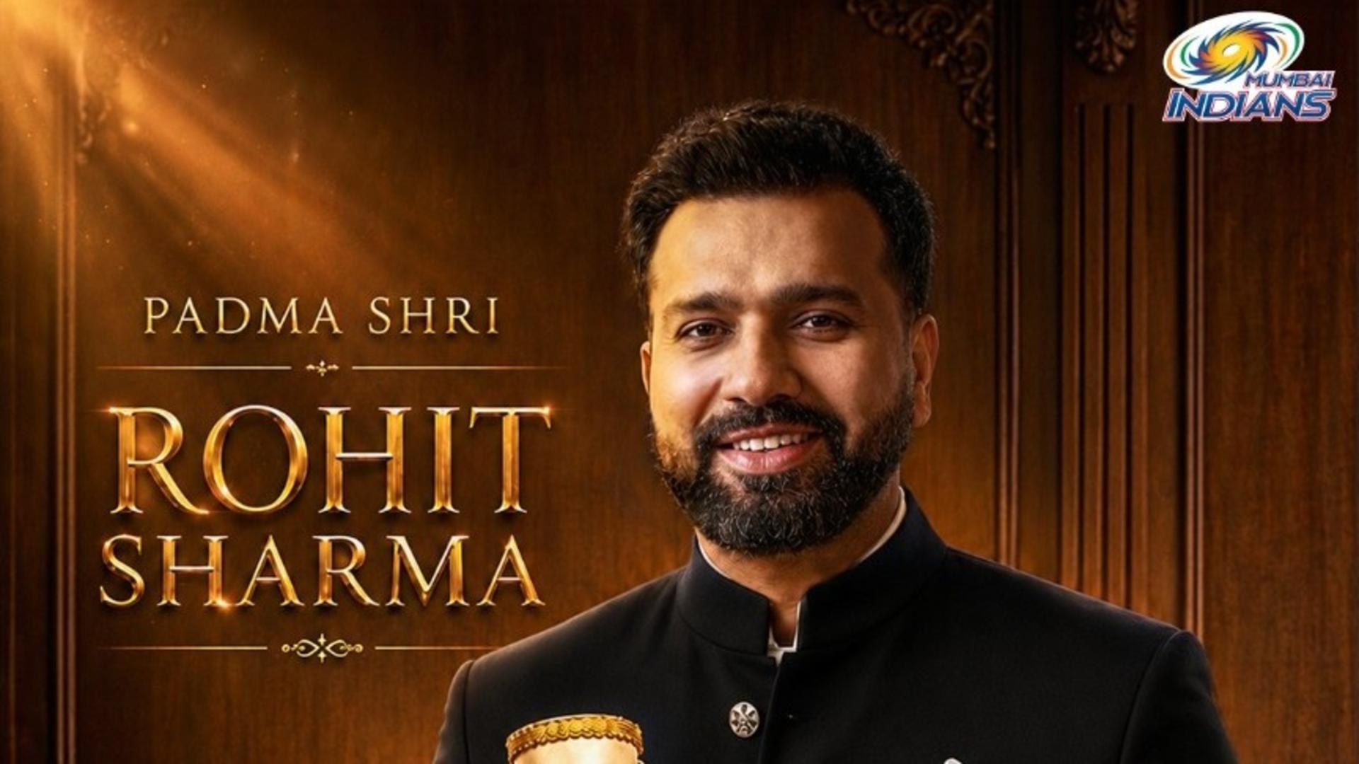 The Pride of India, Padma Shri Rohit Sharma!