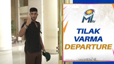 Tilak gets a special gift while leaving | Mumbai Indians