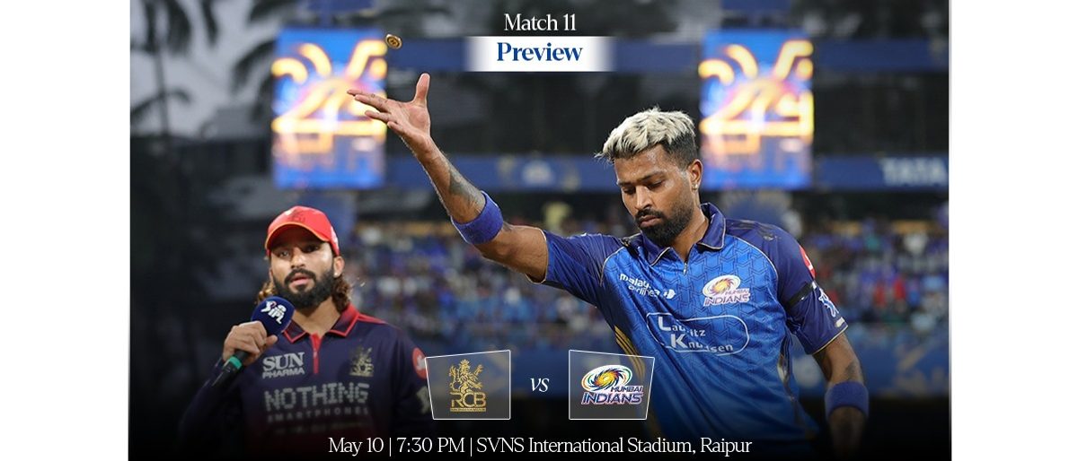 IPL Match 11 | RCBvMI पूर्वावलोकन: एकेक पाऊल पुढे टाकूया...