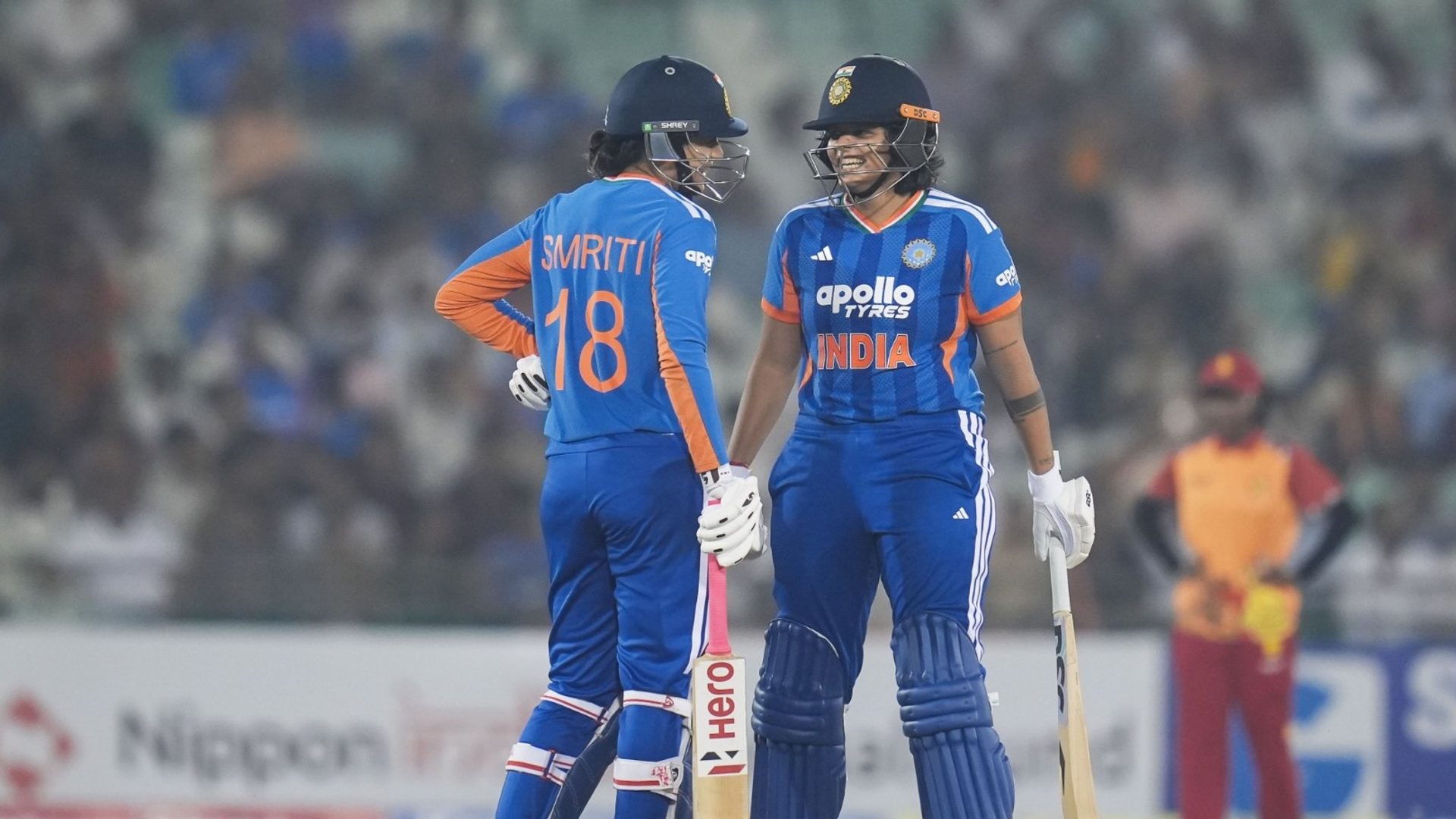 INDvZIM: Shafali-Smriti light up the night to help India go up 2-0 at Raipur
