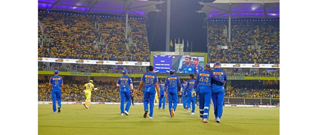 मुंबई इंडियन्सचा 2 मे 2026 रोजी चेन्नई सुपर किंग्जकडून 8 विकेट्सनी पराभ