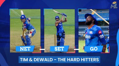 Net Set Go feat. Tim David and Dewald Brevis | Mumbai Indians