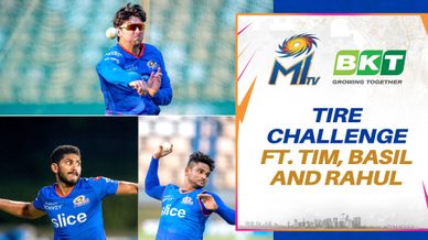 Rahul, Tim & Basil take up the BKT Tires' challenge | Mumbai Indians