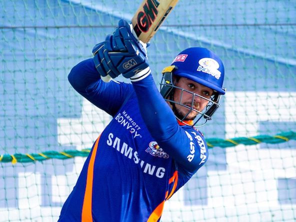 Quinton de Kock joins training in Abu Dhabi - Mumbai Indians