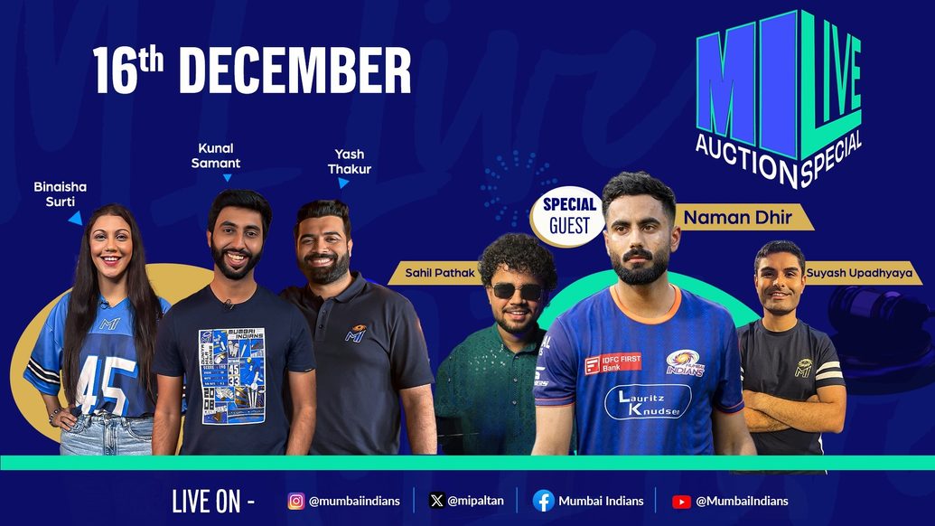 MI LIVE Auction Special 2026 ft. Naman Dhir