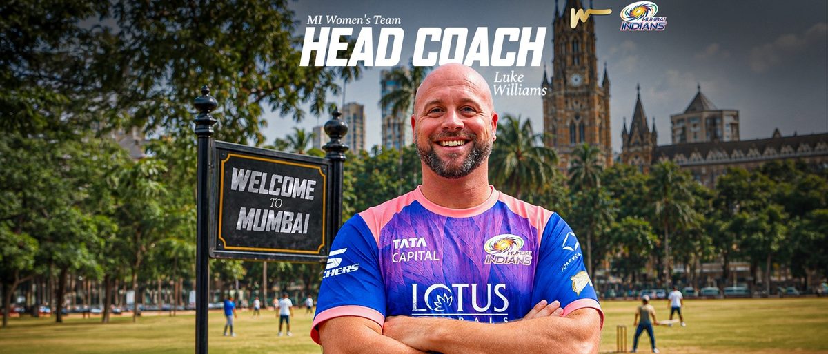 Luke Williams appointed Head Coach of Mumbai Indians for the WPL
