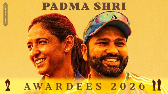 रोहित शर्मा और हरमनप्रीत कौर ने पद्म श्री के साथ हासिल की बड़ी उपलब्धि