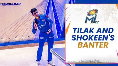 Fun Banter between Tilak Varma and Hrithik Shokeen | Mumbai Indians