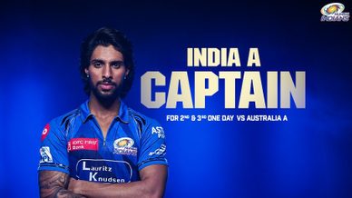 Tilak Varma to lead India A versus Australia A