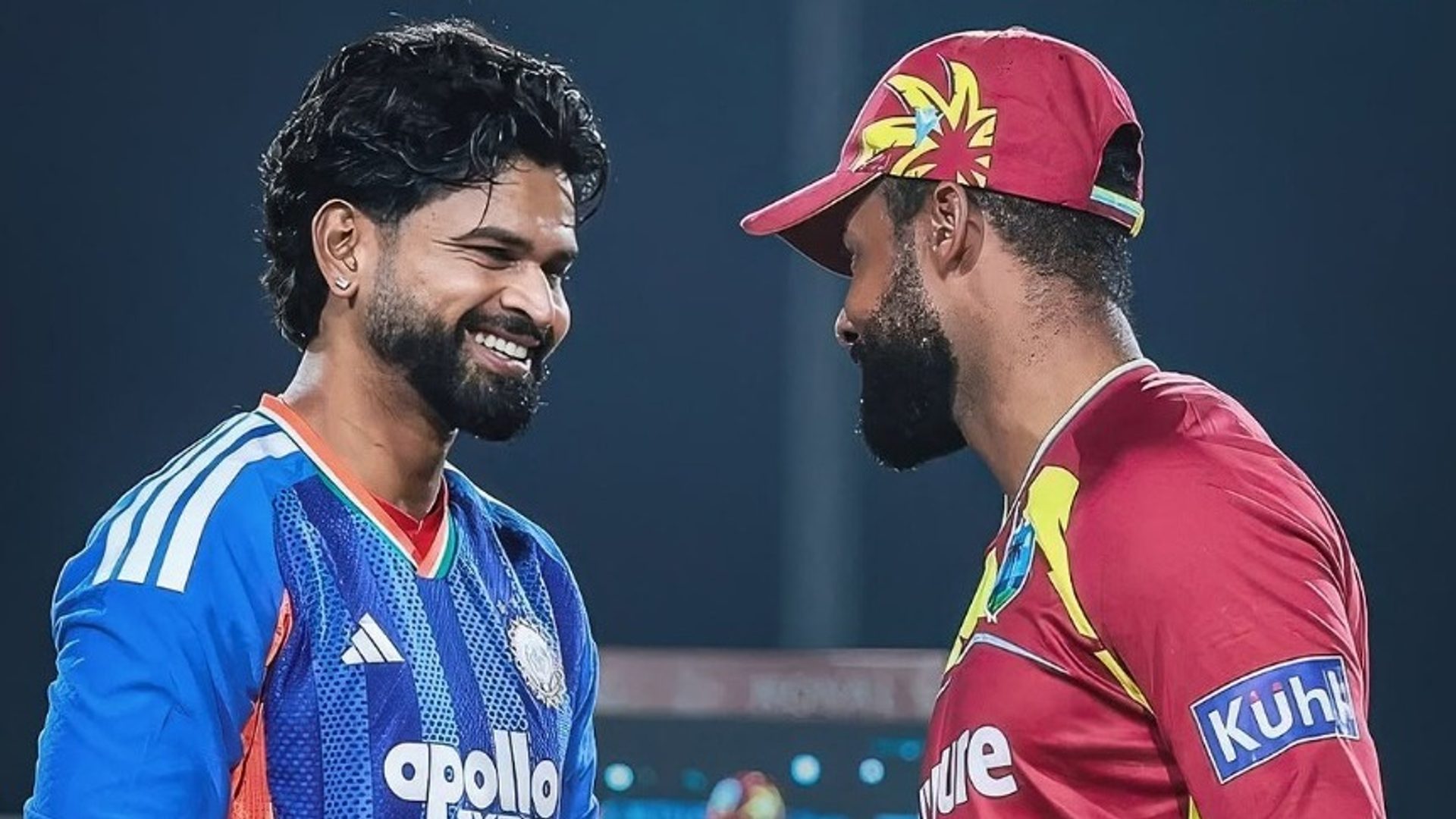 INDvWI 2nd T20I report: Hope-Rutherford spoil India’s party as West Indies level series 1-1